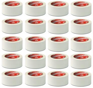 KIP 3818 PVC-Klebeband weiß, quer gerillt 50 mm x 33 m - 20 Rollen